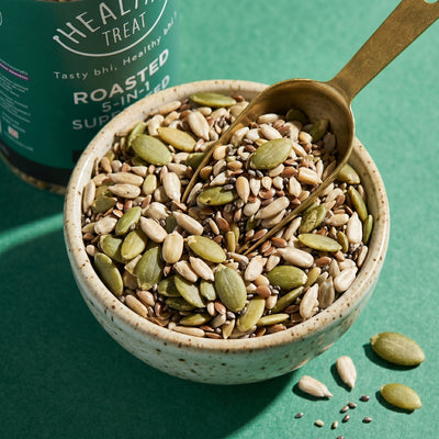 Healthy Treat Roasted 5-In-1 Super Seed Mix – 100 g Jar