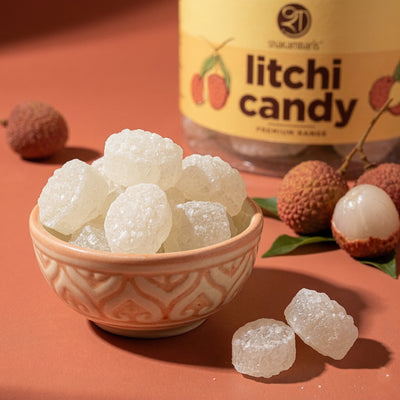 Shakambaris Litchi Candy – 250 g Jar