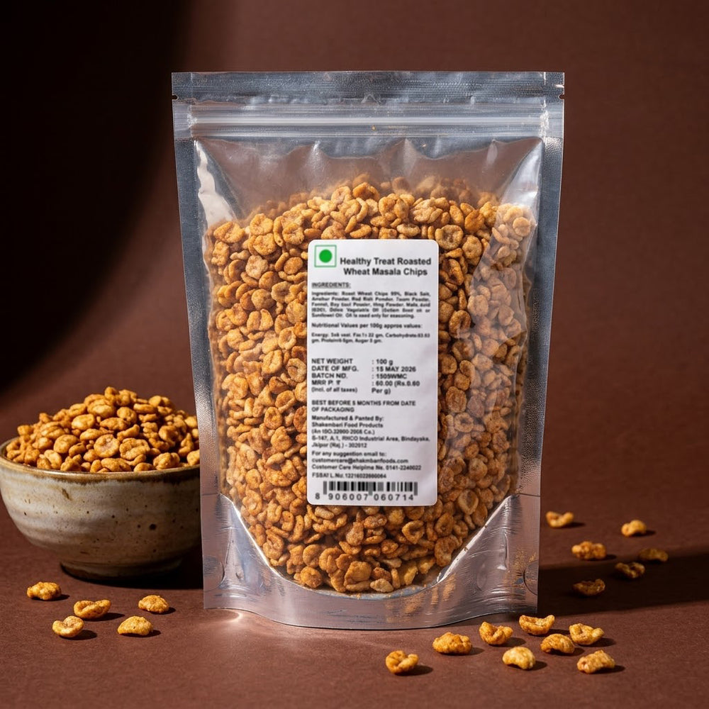 Healthy Treat Roasted Wheat Masala Chips – 100 g Pouch