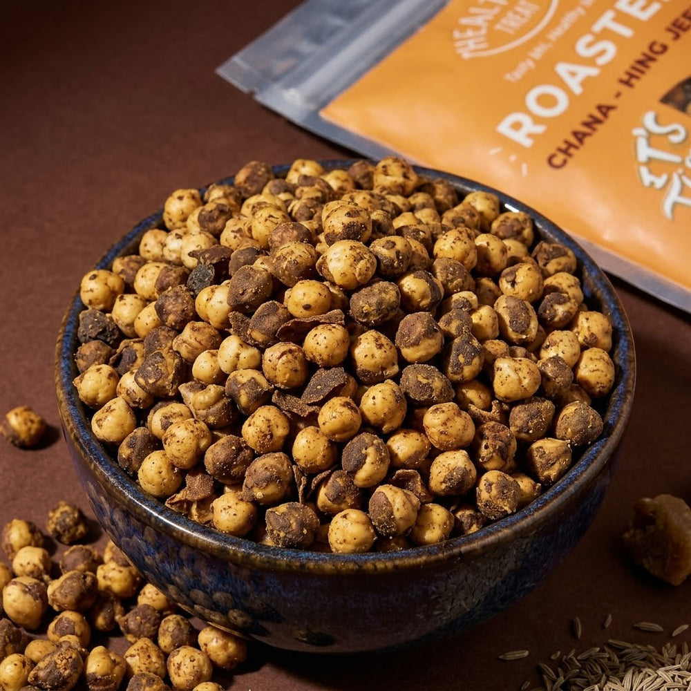 Healthy Treat Roasted Hing Jeera Chana – 200 g Pouch