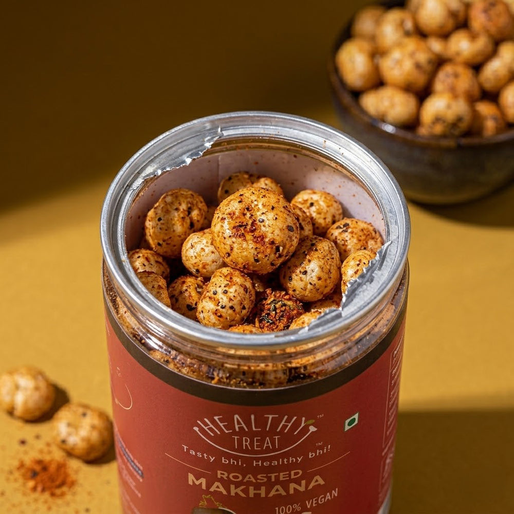 Healthy Treat Roasted Peri Peri Makhana – 70 g Jar