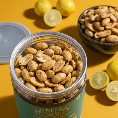 Healthy Treat Roasted Lemon Peanuts – 200 g Jar