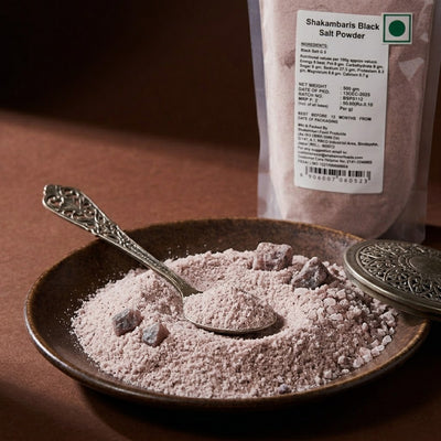 Shakambaris Black Salt Powder – 500 g Pouch