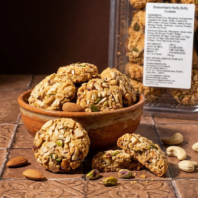 Shakambaris Nutty Butty Cookies – 250 g Box