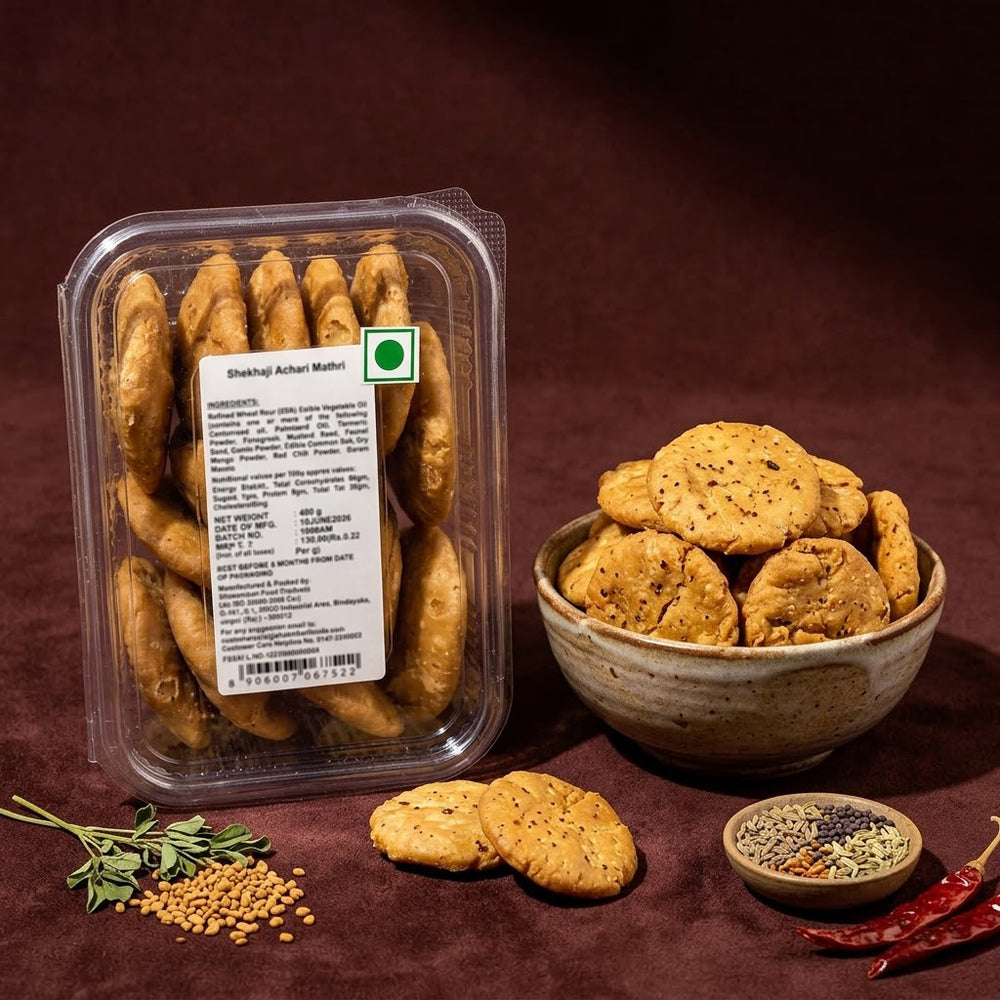 Shekhaji Achari Mathri – 400 g Box