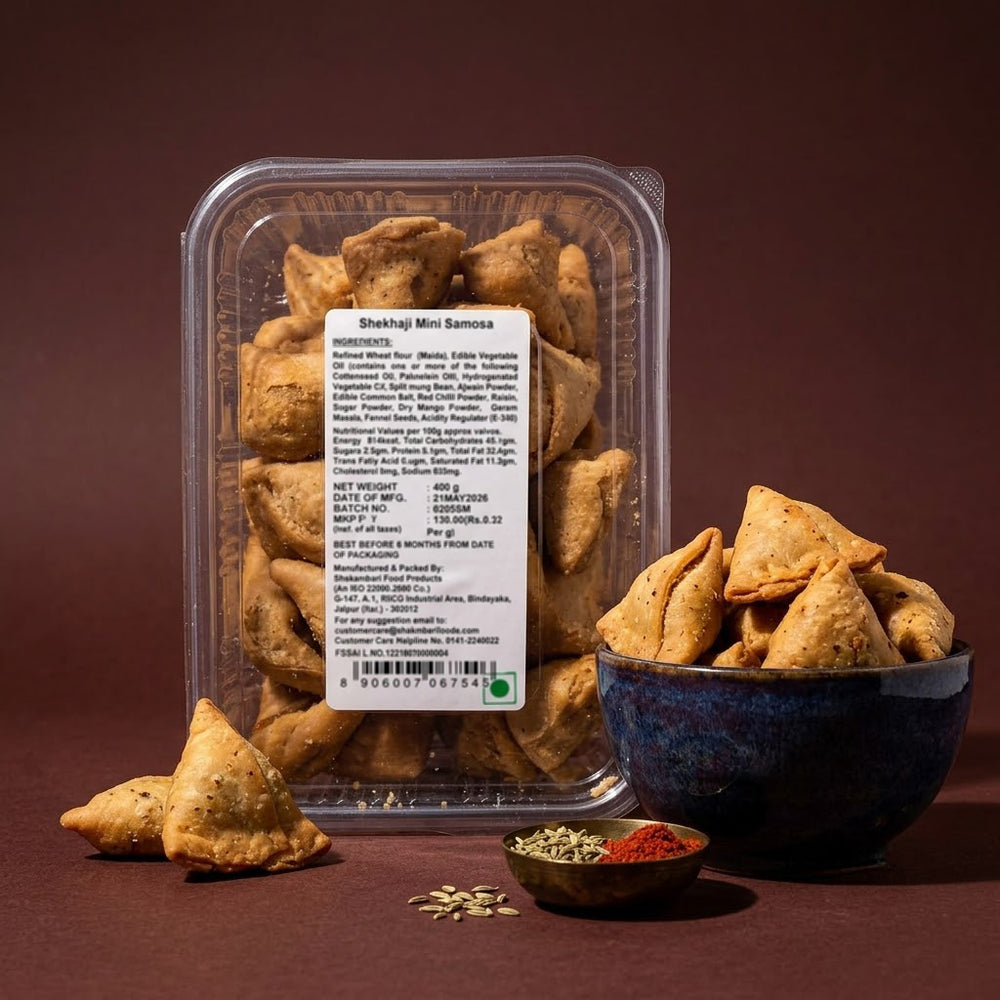 Shekhaji Mini Samosa – 400 g Box
