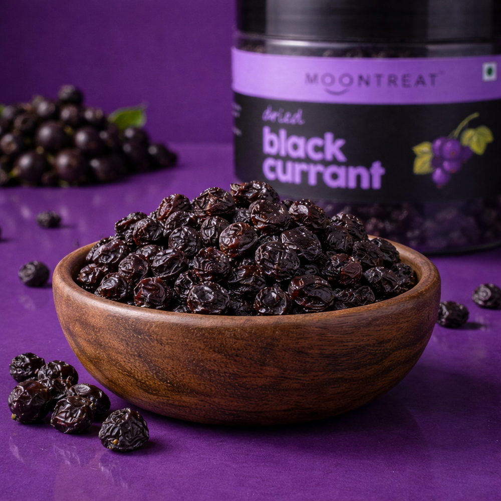 Moontreat Dried Blackcurrant – 200 g Jar
