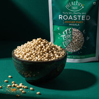 Healthy Treat Roasted Jowar Puff Masala – 100 g Pouch