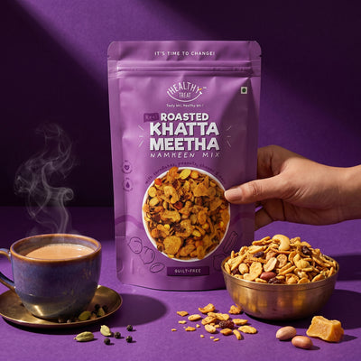 Healthy Treat Roasted Khatta Meetha – 100 g Pouch