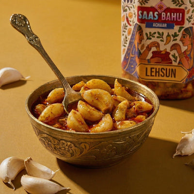 Saas Bahu Lehsun Achar – 500 g Jar
