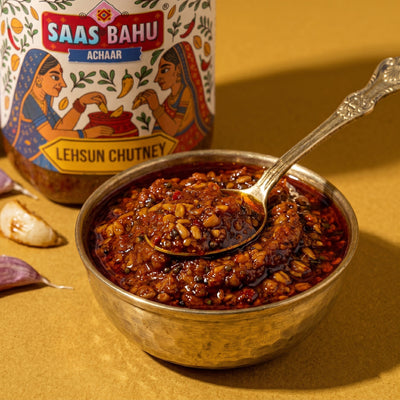 Saas Bahu Lehsun Chatni – 500 g Jar