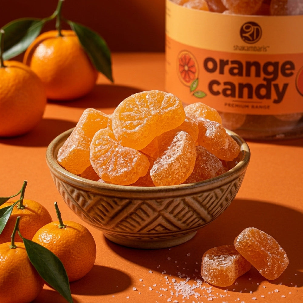 Shakambaris Orange Candy – 250 g Jar