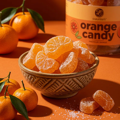 Shakambaris Orange Candy – 250 g Jar