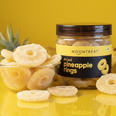 Moontreat Dried Pineapple Rings – 200 g Jar