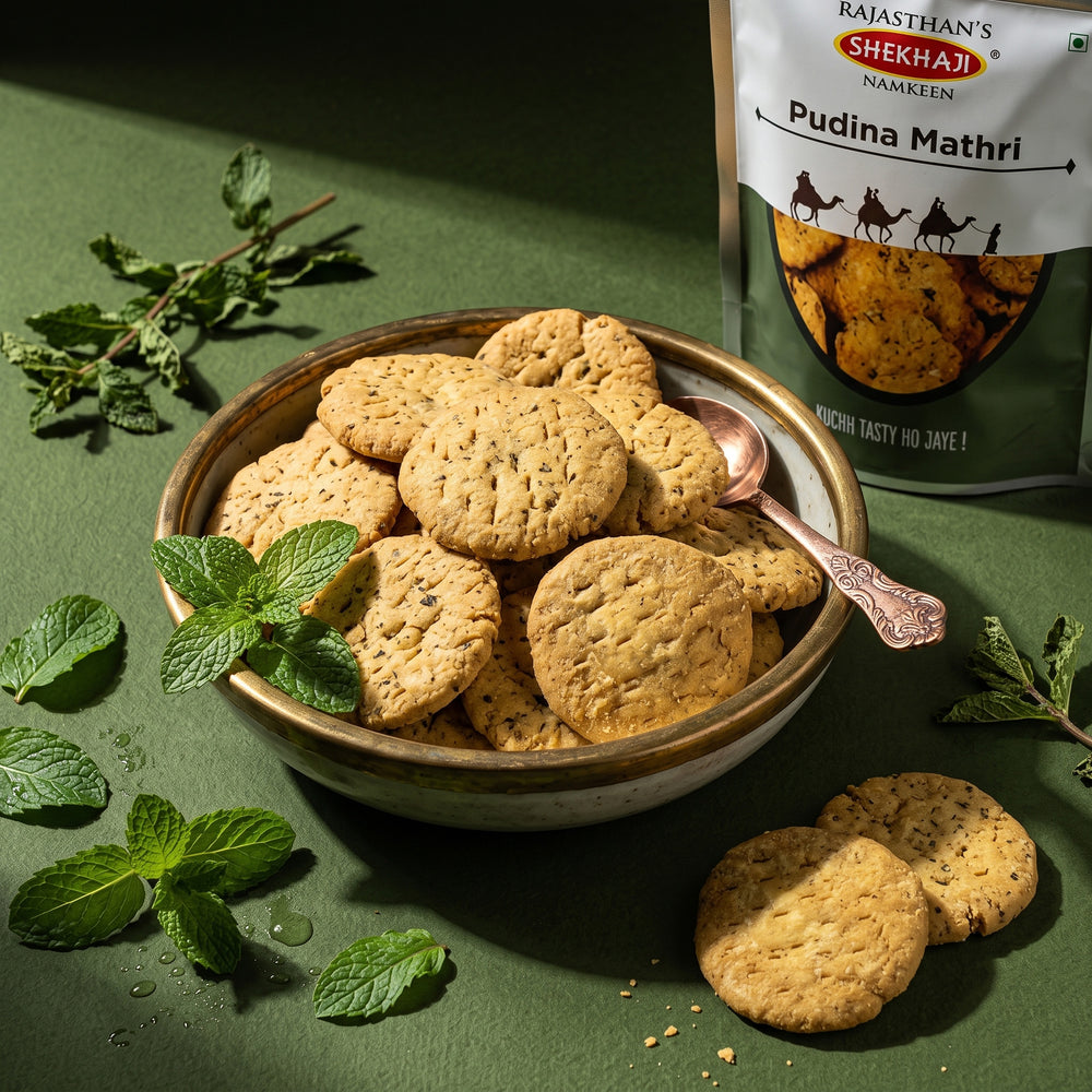 Shekhaji Pudina Masala Mathri – 200 g Pouch