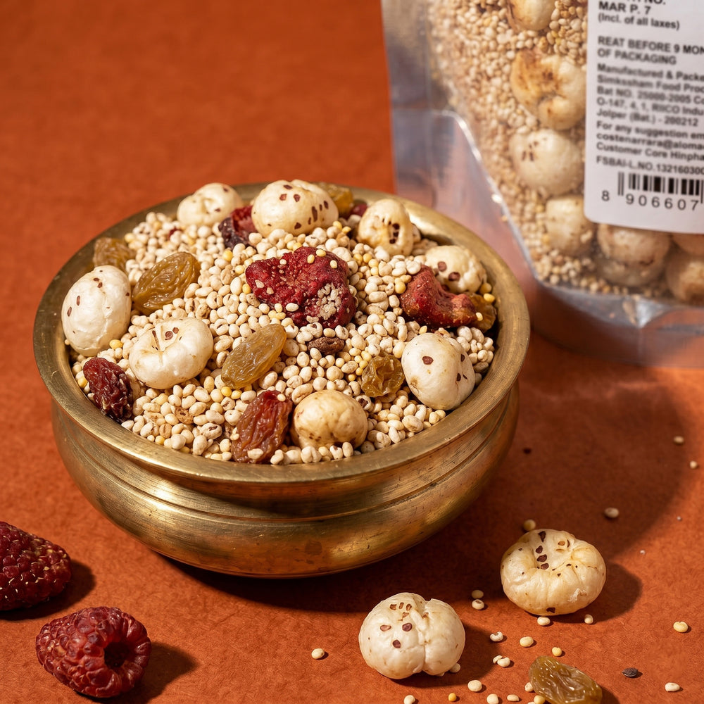 Healthy Treat Roasted Millet Rajgira Mix Falahari Namkeen – 175 g Pouch