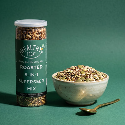 Healthy Treat Roasted 5-In-1 Super Seed Mix – 150 g Jar