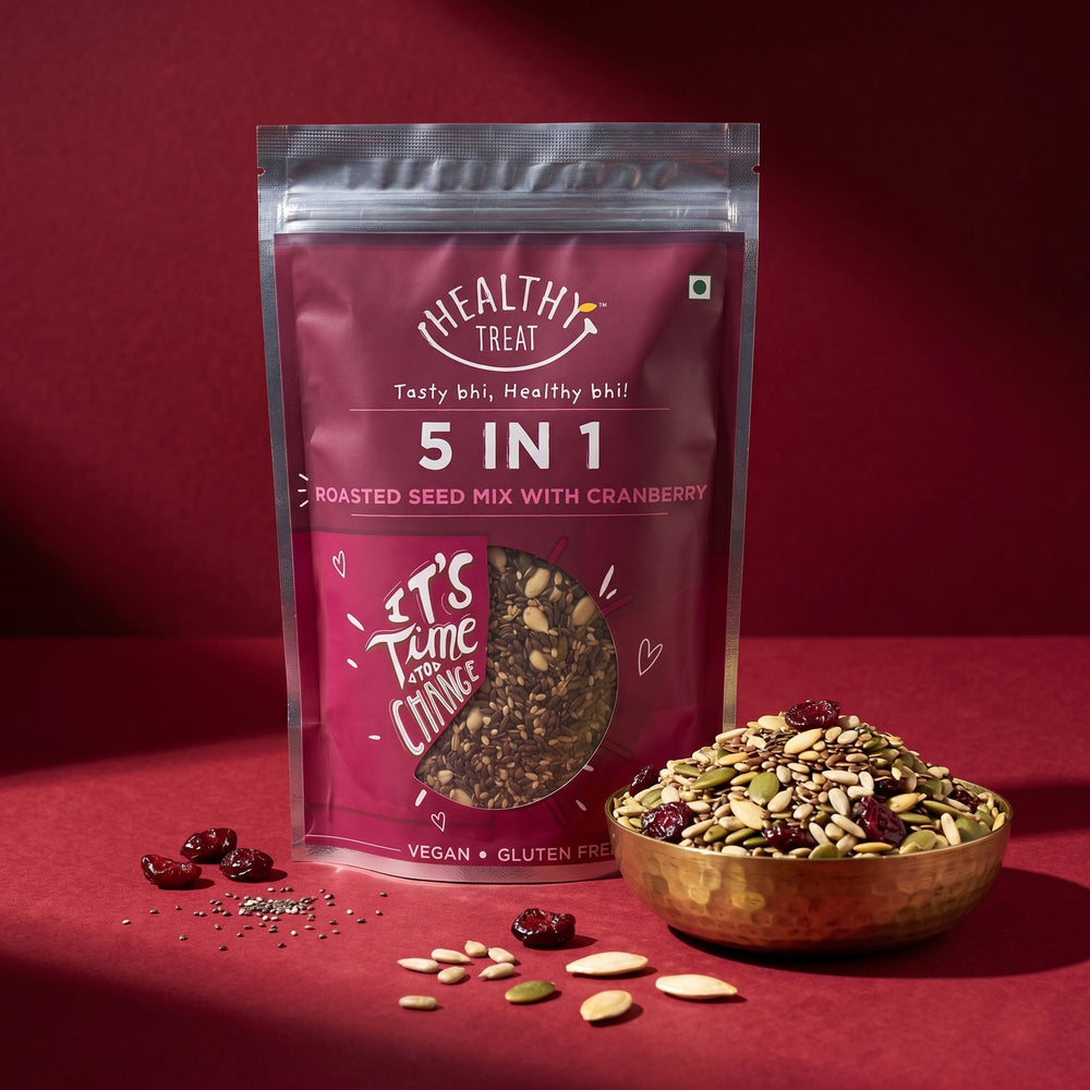 Healthy Treat Roasted 5-In-1 Super Seed Mix with Cranberry – 400 g Pouch